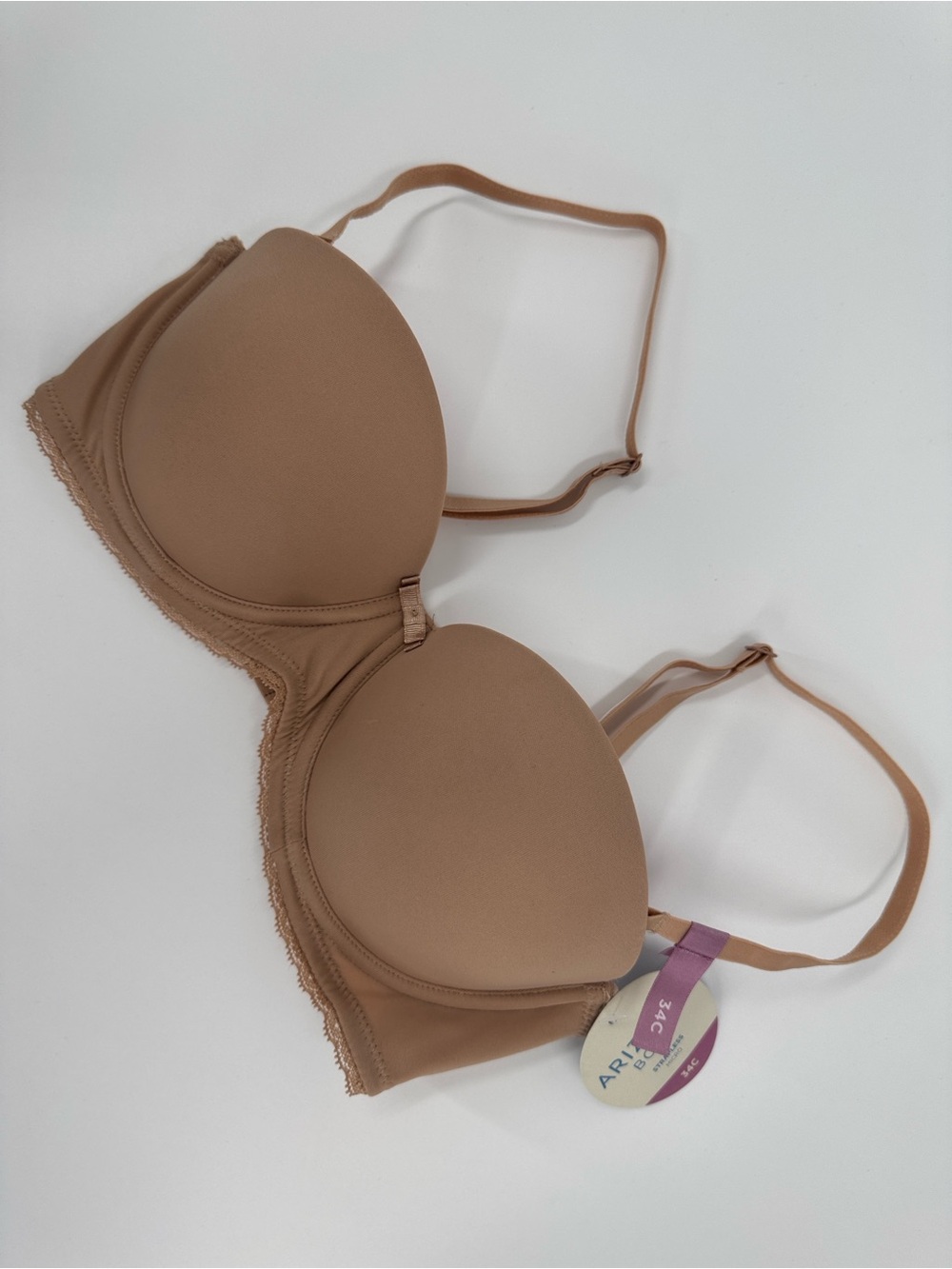NWT Arizona Body Strapless Micro Bra Size 34C